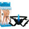 Fetish Fantasy Series Beginners Strap On For Him Jelly Dong Blue And Black 5.25 Inch