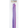 REFLECTIVE GEL SERIES SMOOTH DOUBLE DONG 12 INCH PURPLE