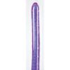 REFLECTIVE GEL SERIES VEINED DOUBLE DONG 18 INCH PURPLE