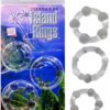 Siicone Island Rings Clear 3 Sizes