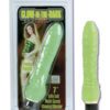 GLOW IN THE DARK JELLY PENIS VIBE 7 INCH GREEN