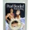 Pearl Beaded Prolong Cock Ring 1.5 inch Diameter Pearl