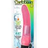 Jelly Caribbean Number 1 Jelly Realistic Vibrator Waterproof Pink 8.5 Inch