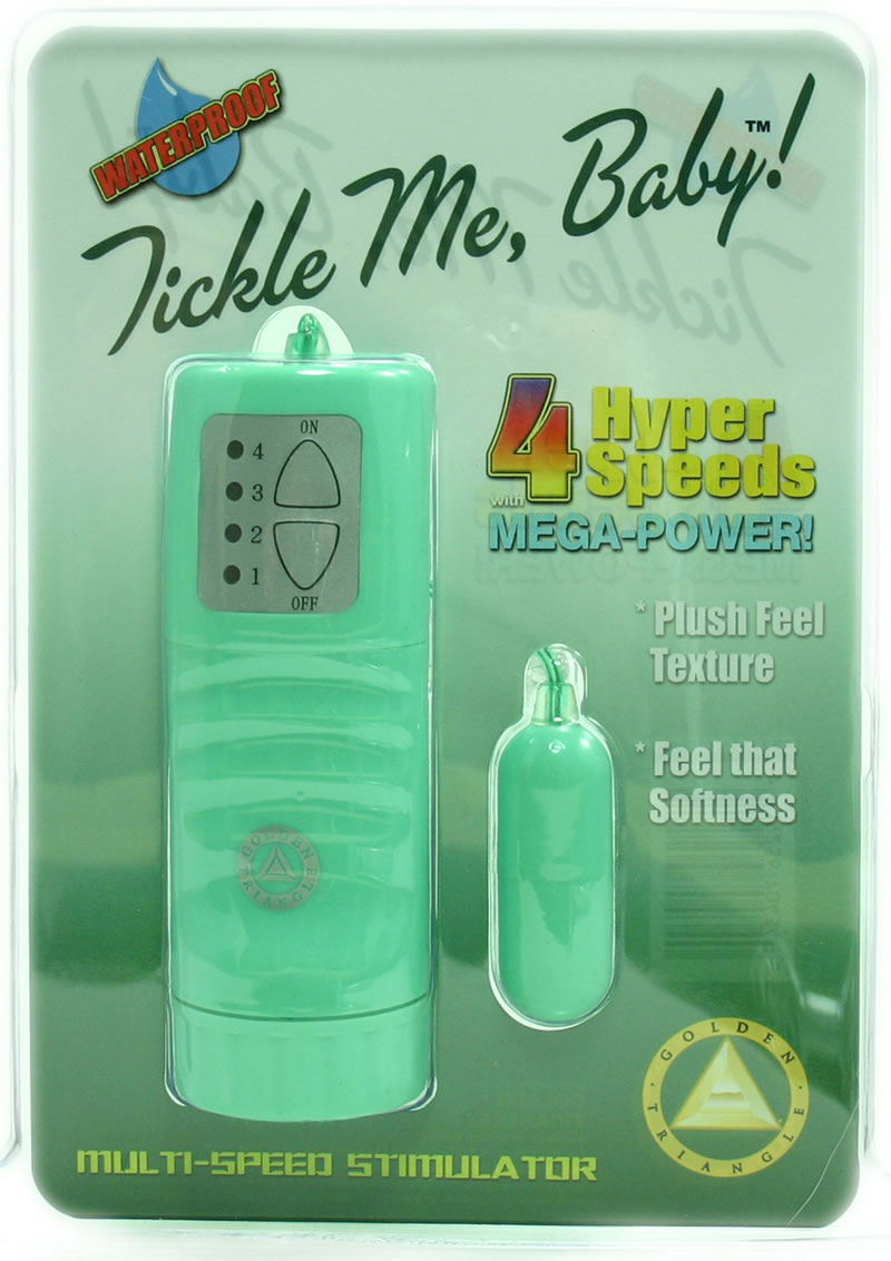 TICKLE ME BABY WITH 4 HYPER SPEEDS GREEN WITH REMOTE WATERPROOF