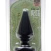 Classic Butt Plug Large Sil A Gel 6 Inch Large Black