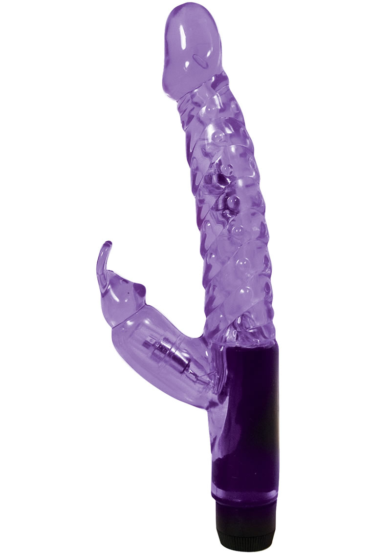Jelly Mini Rabbit Vibro Wand 6 Inch Purple