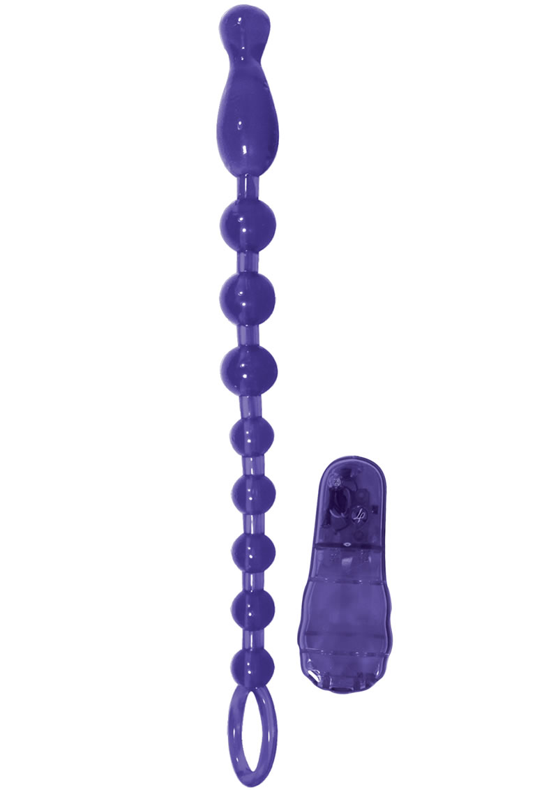 Vibrating Butt Beads Purple