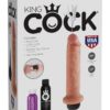 King Cock Squirting Dildo Kit Flesh 7 Inches