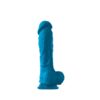 Coloursoft Silicone Realistic Dong Blue 8 Inch
