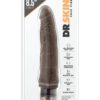 Dr. Skin Cock Vibe 07 Realistic Vibrator Showerproof Chocolate 8.5 Inch