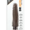 Dr. Skin Cock Vibe 14 Realistic Vibrator Splashproof Chocolate 8 Inch