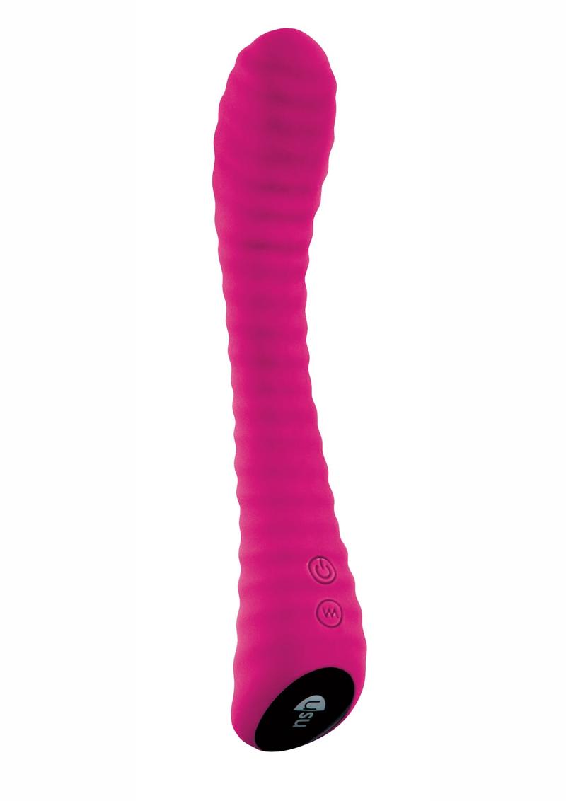 Inya Ripple Vibe Silicone Vibe Pink 8.5 Inch