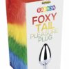 Rainbow Foxy Tail Pleasure Stainless Steel Plug