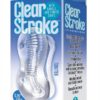 The 9`s Clear Stroke Twister Masturbator Clear 5.25 Inch