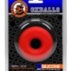 Big Ox Super Mega Stretch Silicone Cock Ring Red Ice