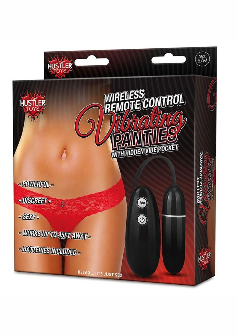 Wireless Remote Control Vibrating Panties Red Small To Medium