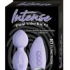 Intense Dual Vibe Kit # 2 USB Rechargeable Silicone 10X Vibrators Waterproof Lavender