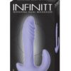 Infinitt Rotating Dual Massager Silicone Rechargeable Waterproof Purple