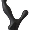 Optimale Rimming P Massager Silicone Prostate Massager Waterproof Black 7 Inch