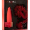 Red Hot Flame Bullet Silicone Rechargeable Waterproof Red