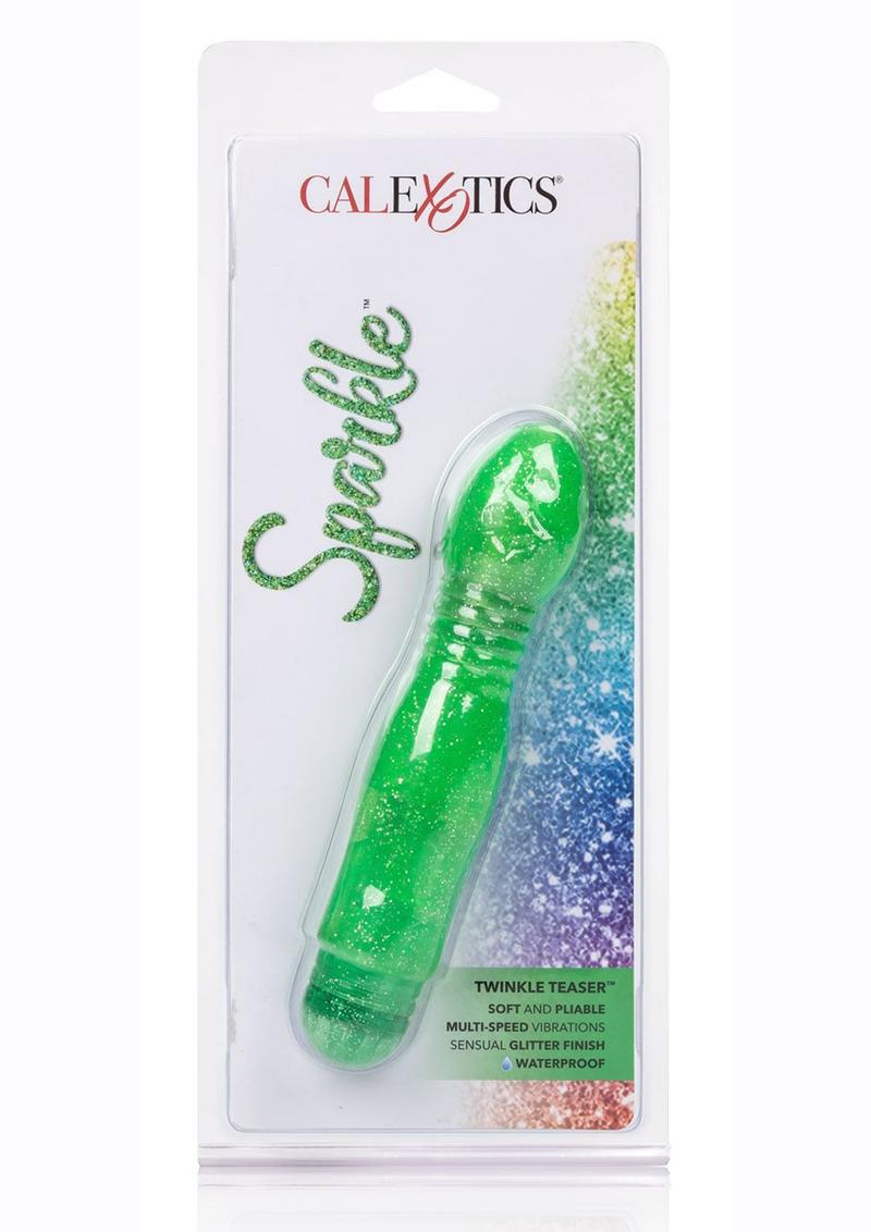 Sparkle Twinkle Teaser Vibrator Waterproof Green 5.5 Inches