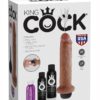 King Cock Squirting Cock Kits Tan 7 Inches