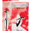 Booty Sparks Red Rose Anal Plug Red and Silver Large