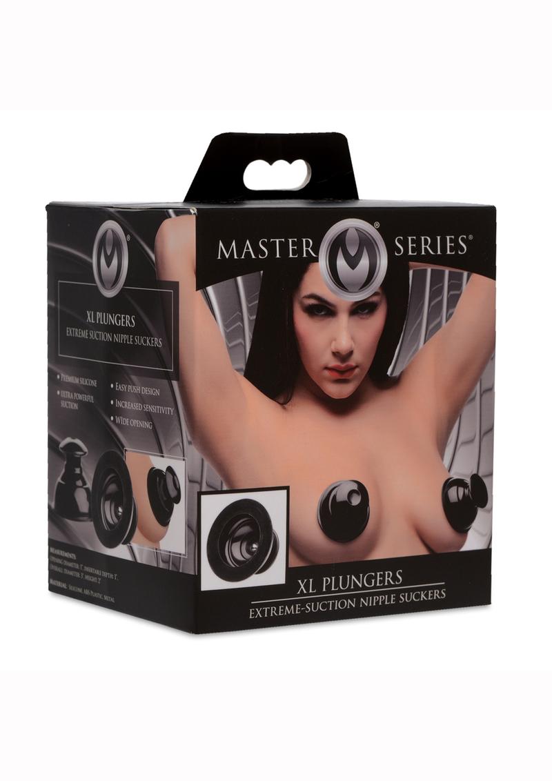 Master Series XL plungers Extreme Suction Nipple Suckers Black