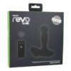 Revo Slim Remote Rotating Prostate Massager Silicone Rechargeable Waterproof Black