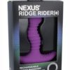 Ridge Rider Unisex Massager Silicone Rechargeable Waterproof Purple
