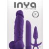 Inya Play Things Purple Kit Silicone Dildo W/Suction Cup