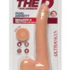 The D Realistic D Slim With Balls Dual Density UltraSkyn Vanilla 9 Inches