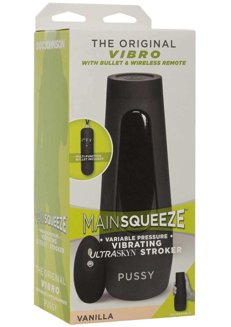 Main Squeeze The Original Vibro Pussy Stroker Vanilla