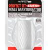 Male Masturbator W/grip Clear