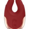 Elegance Lavish Dual Motor Silicone Magnetic USB Rechargeable Clitoral Stimulator Waterproof Red  3.5 Inch