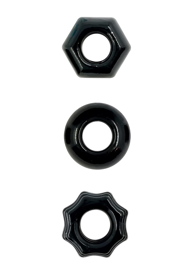 Renegade Chubbies Black 3 Rings Per Pack