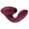 Womanizer Duo Clitoral And G-Spot Stimulator Silicone USB Rechargeable Waterproof Bordeaux
