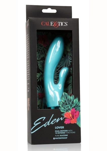 Eden Lover Massager Dual Vibrating Multispeed Silicone Blue