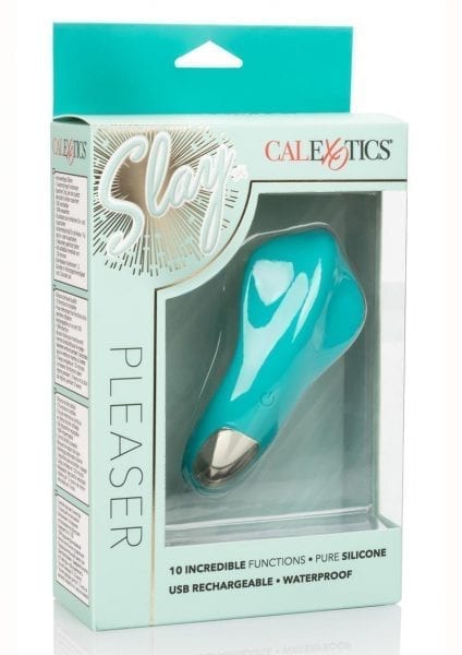 Slay Pleaser Massager Multispeed Silicone Green
