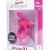 Charged Ohare XL Silicone USB Rechargeable Wearable Rabbit Vibe C-Ring Pink (Individual)