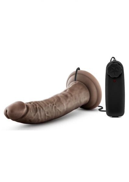 Dr Skin Dr Dave Vibe Cock W/suction Chocolate 7 inch