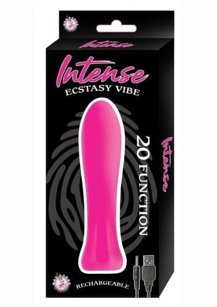 Intense Ecstasy Vibe 20 Function USB Rechargeable Silicone Pink