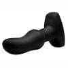 Rimmers Slim M Silicone Curved Rimming Plug With Wireless Remote Control USB Rechargeable Waterproof Black 5.5 Inches