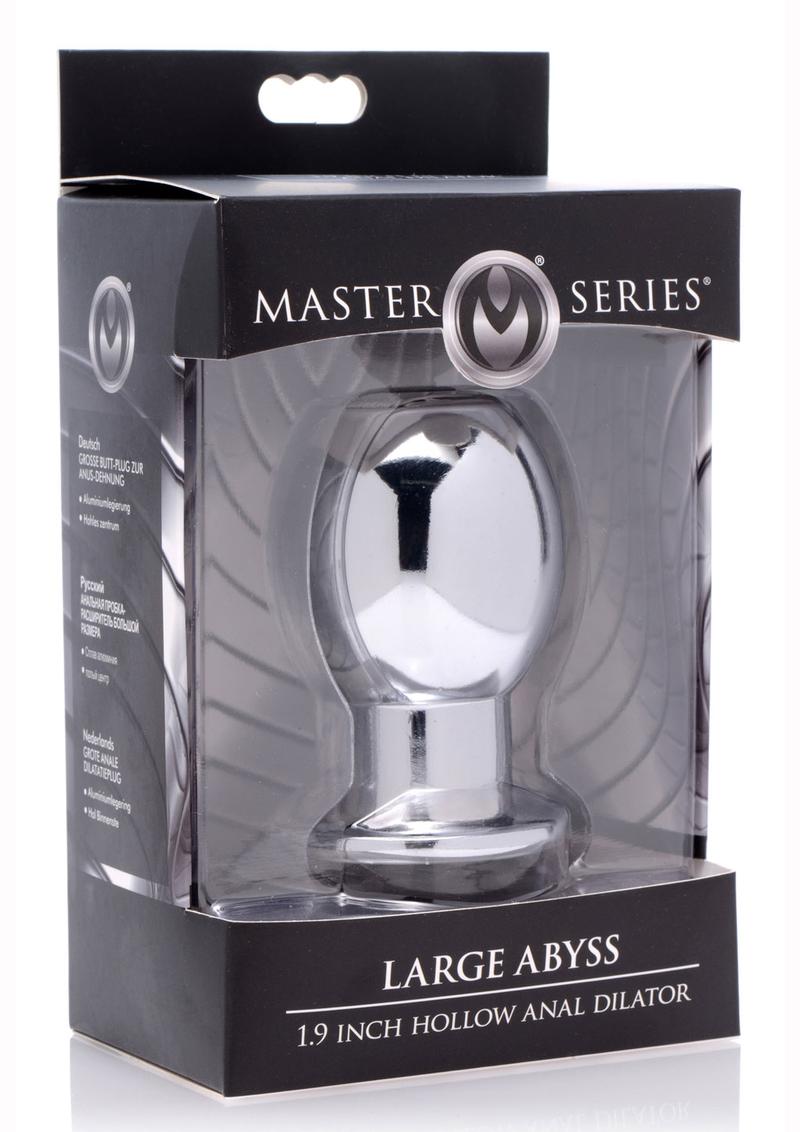 Master Series Large Abyss Aluminum Alloy 1 9 Inch Hollow Anal Dilator 3