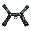 Rouge OTH-Front Harness Leather Camouflage With Black Piping And Black Buttons X-Large
