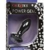 Power Gem Vibrating Petite Crystal Probe Silicone Waterproof USB Rechargeable Anal Vibe Black 3.75 Inch