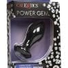 Power Gem Vibrating Petite Crystal Probe Silicone Waterproof USB Rechargeable Anal Vibe Black 4.25 Inch