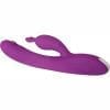 Adam and Eve Eve`s Deluxe Rabbit Thumper Silicone USB Rechargeable Dual Vibe Waterproof Purple 9 Inches