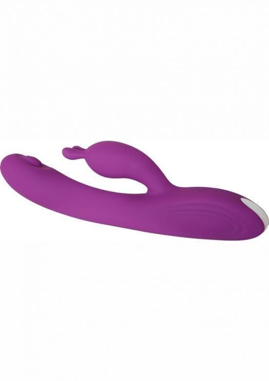 Adam and Eve Eve`s Deluxe Rabbit Thumper Silicone USB Rechargeable Dual Vibe Waterproof Purple 9 Inches