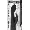 Vibes Of New York Rabbit Black Multi Function Silicone